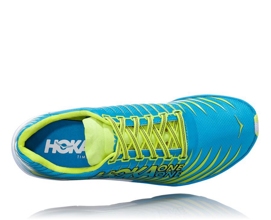 Hoka One One Evo Xc Spikes Dam - Blå/Gröna - FOZYD-1357